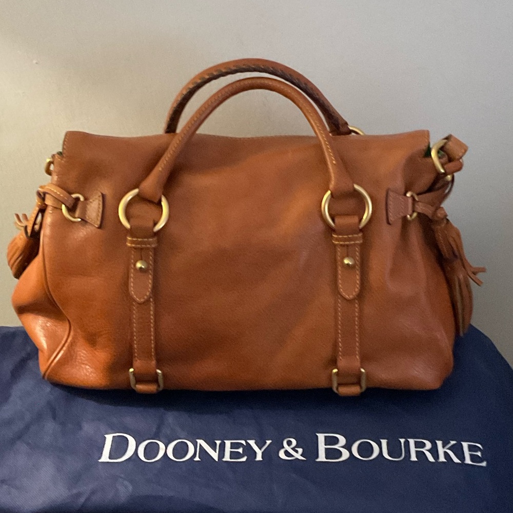 Dooney & Bourke Flourtine Leather Satchel Large - Picture 5 of 16